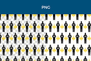 Hanukkah Menorah & Candles Patterns, a Decorative Illustration by InkyQueenArt (Thumbnail 2 of 5)