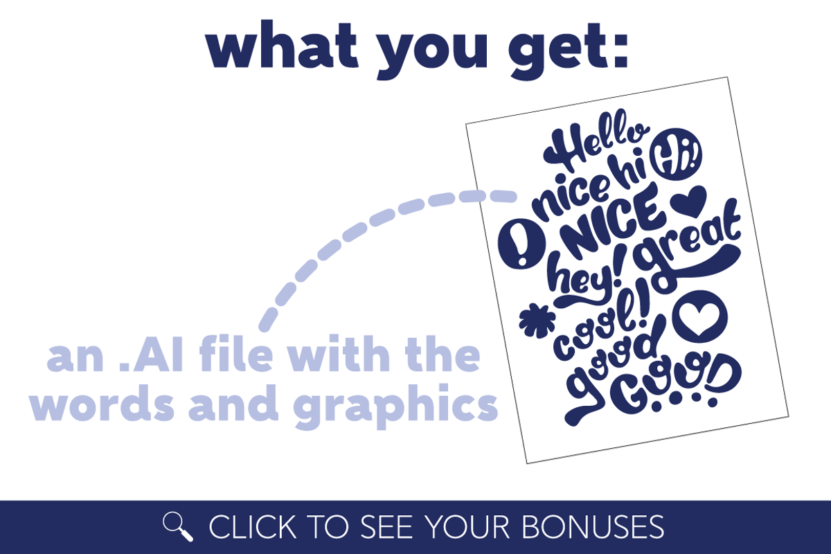 Hello Hand Lettered Vector Pack, an Illustration by tabsk (Photo 5 of 6)