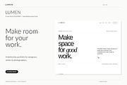 LUMEN - Creative Portfolio HTML, a HTML Template by Darweish Designs (Thumbnail 1 of 7)