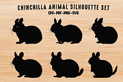 Chinchilla Animal Silhouette SVG Set, an Animal Illustration by Gfx Expert Team (Thumbnail 1 of 3)