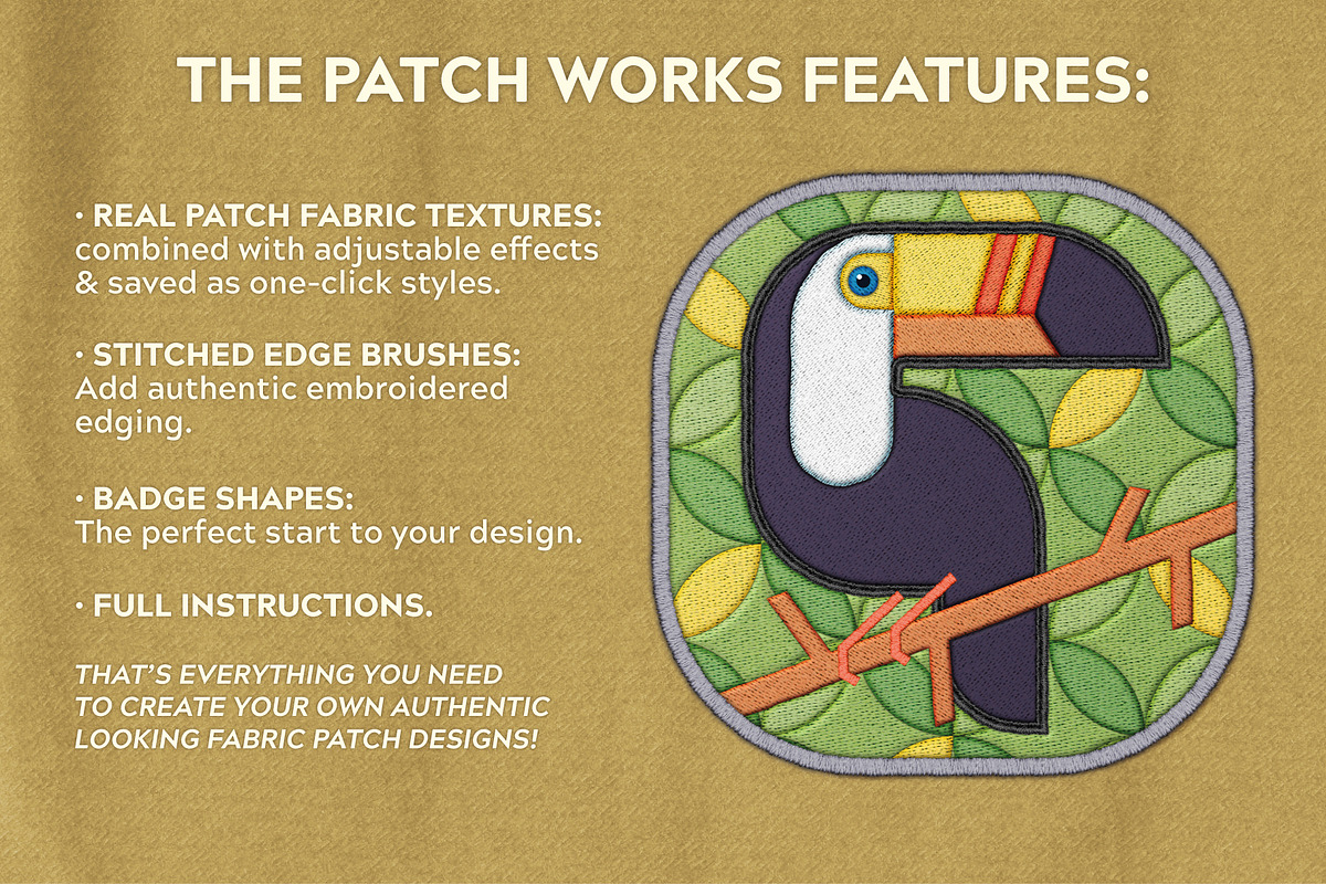 The Patch Works - Fabric Badge Maker, a Brushes & More by The Artifex Forge (Photo 2 of 11)