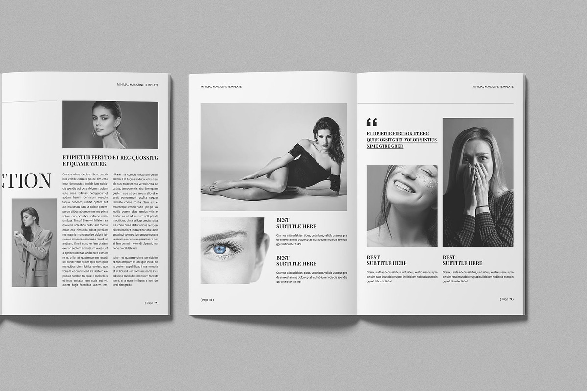 Minimal Magazine  Template, a Magazine Template by Work-Envance (Photo 4 of 9)