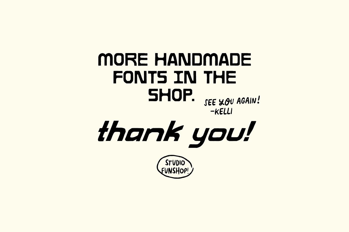 Palms - Handmade Retro Sans Serif, a Font by Studio Funshop by Kelli (Photo 10 of 10)