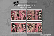 Pinkoween Whimsical Scrapbook Pages, a Seasonal Illustration by Digital Art Mahdiseño (Thumbnail 4 of 10)