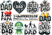 Father's Day PNG  Sublimation Bundle, an Illustration by Designworld (Thumbnail 1 of 7)