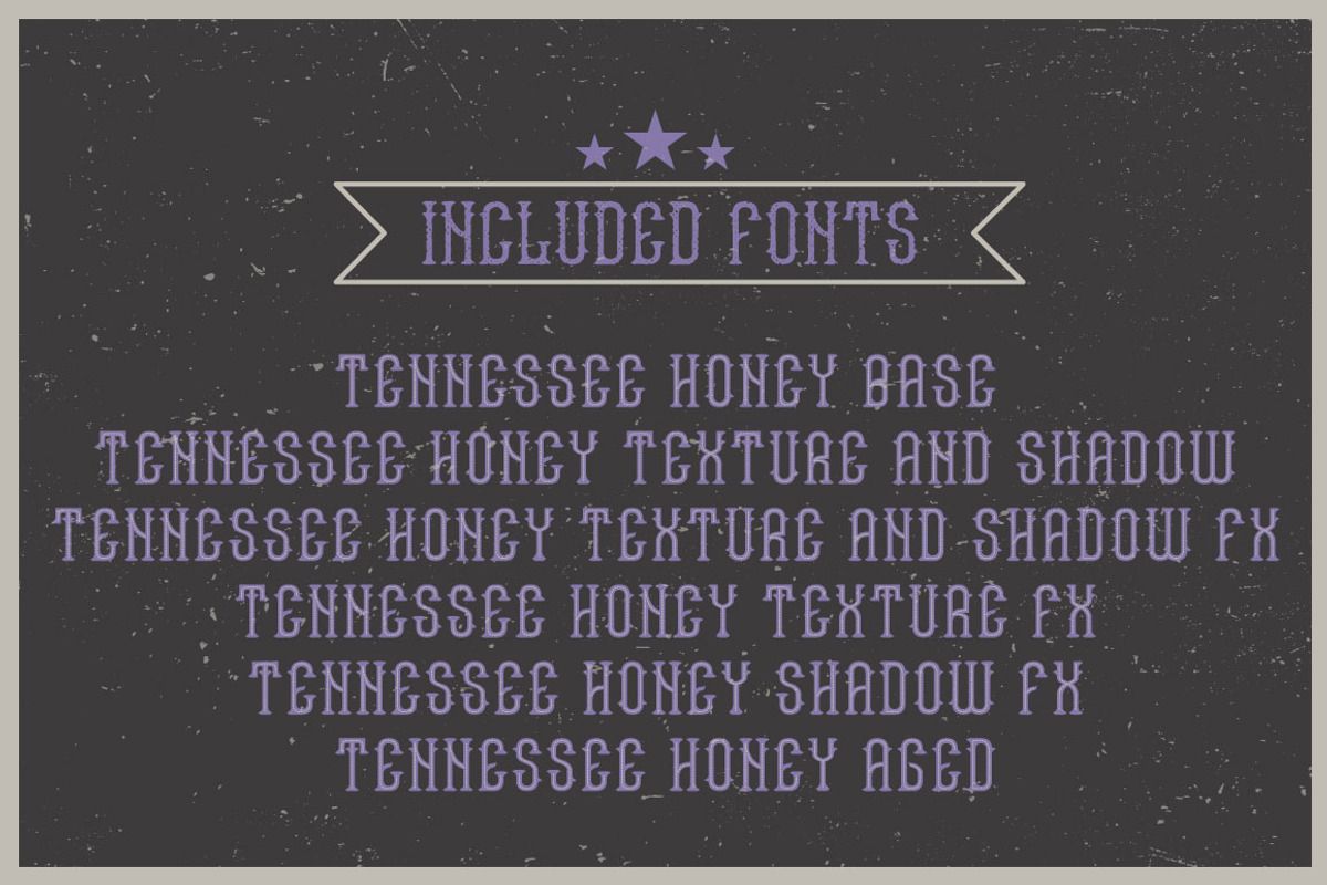 Tennessee Honey label font preview 5