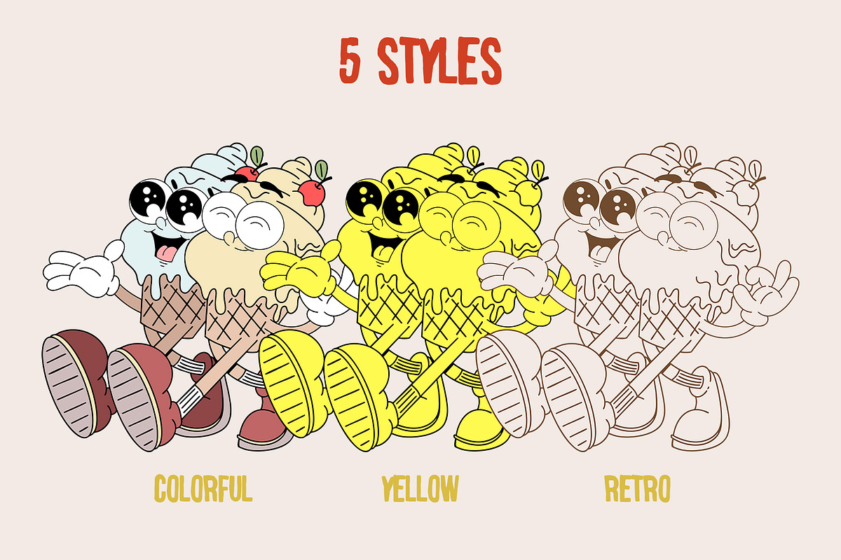 Twins - Characters Collection, an Object Illustration by Alina Sh (Photo 2 of 13)