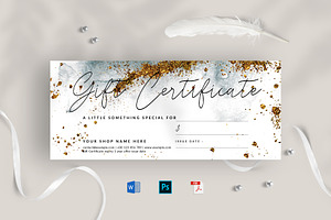 Gift Certificate, a Card Template by Amit Debnath