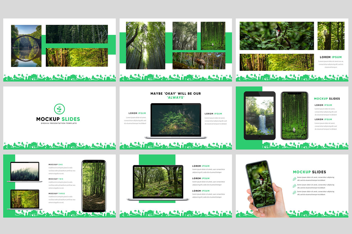 Grenia - Nature Google Slides, a Presentation Template by Naistudio