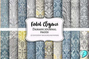 Faded Elegance Digital Papers