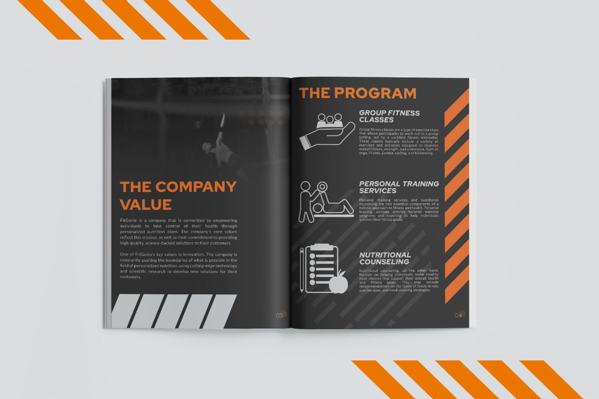 Gym Center - Annual Report, a Print Template by StreaksideStd (Photo 2 of 3)
