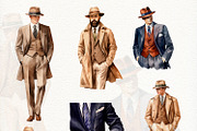 Men's Aesthetics watercolor clipart, an Object Illustration by CrystalinaShop (Thumbnail 6 of 7)