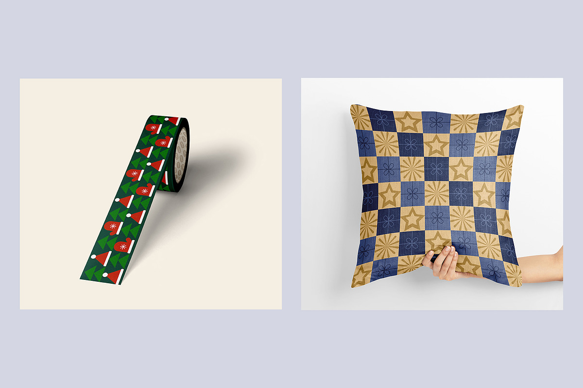 Geometric Christmas collection, a Seasonal Illustration by yarynabo (Photo 9 of 13)