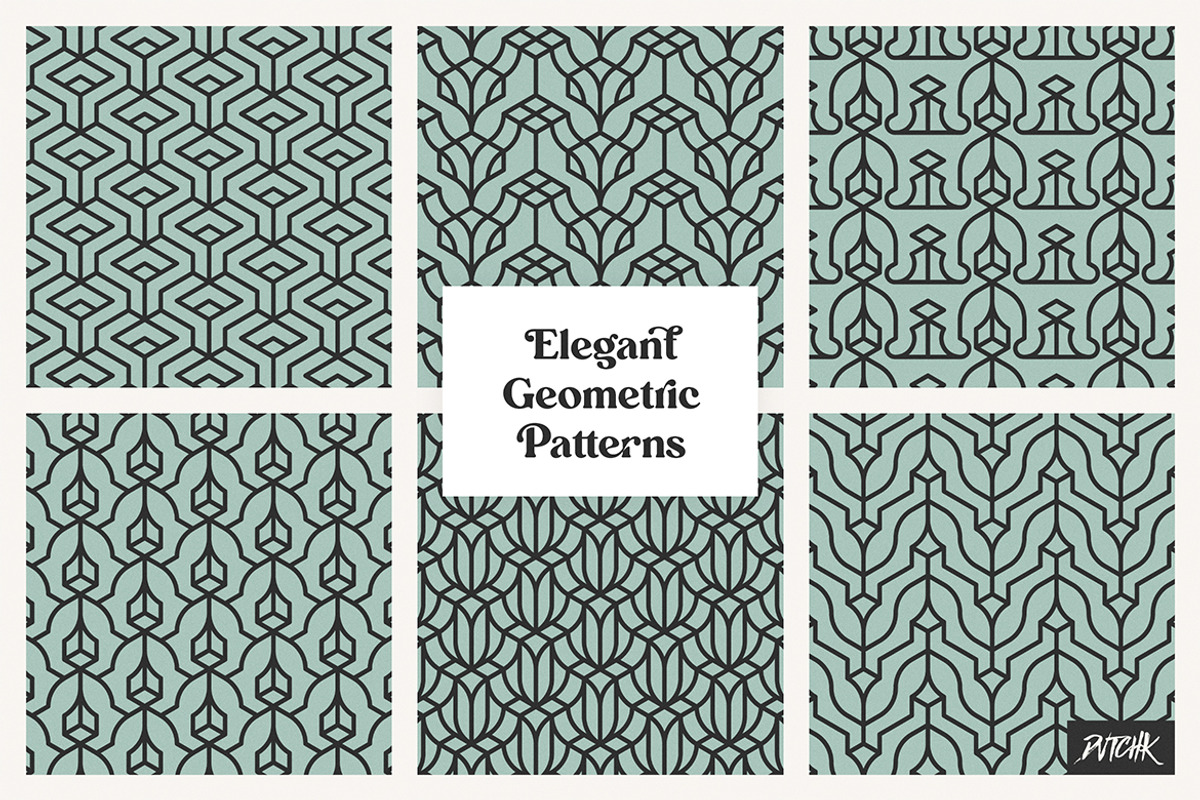 Elegant Geometric Patterns | V 03, a Pattern Graphic by dvtchk (Photo 3 of 6)