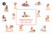 Lifeguard Beach Illustration, an Object Graphic by Jump Studio (Thumbnail 1 of 16)