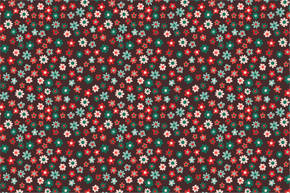 Seamless floral pattern preview 5