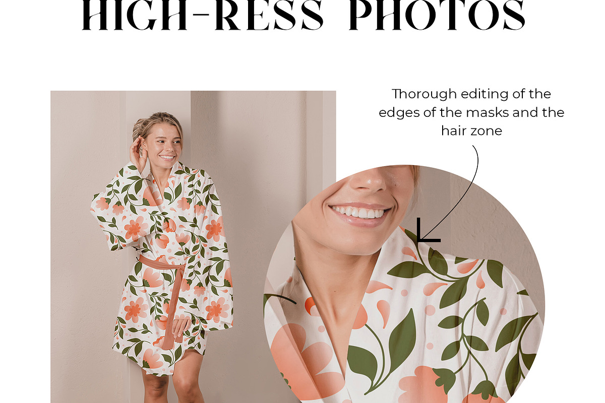 Kimono Dress Mockup Bundle + Freebie, an Apparel Mockup by Neutral Mockups (Photo 7 of 8)