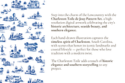 Charleston, SC Toile de Jouy Pattern, a Pattern Graphic by Hughes Studio (Thumbnail 3 of 8)