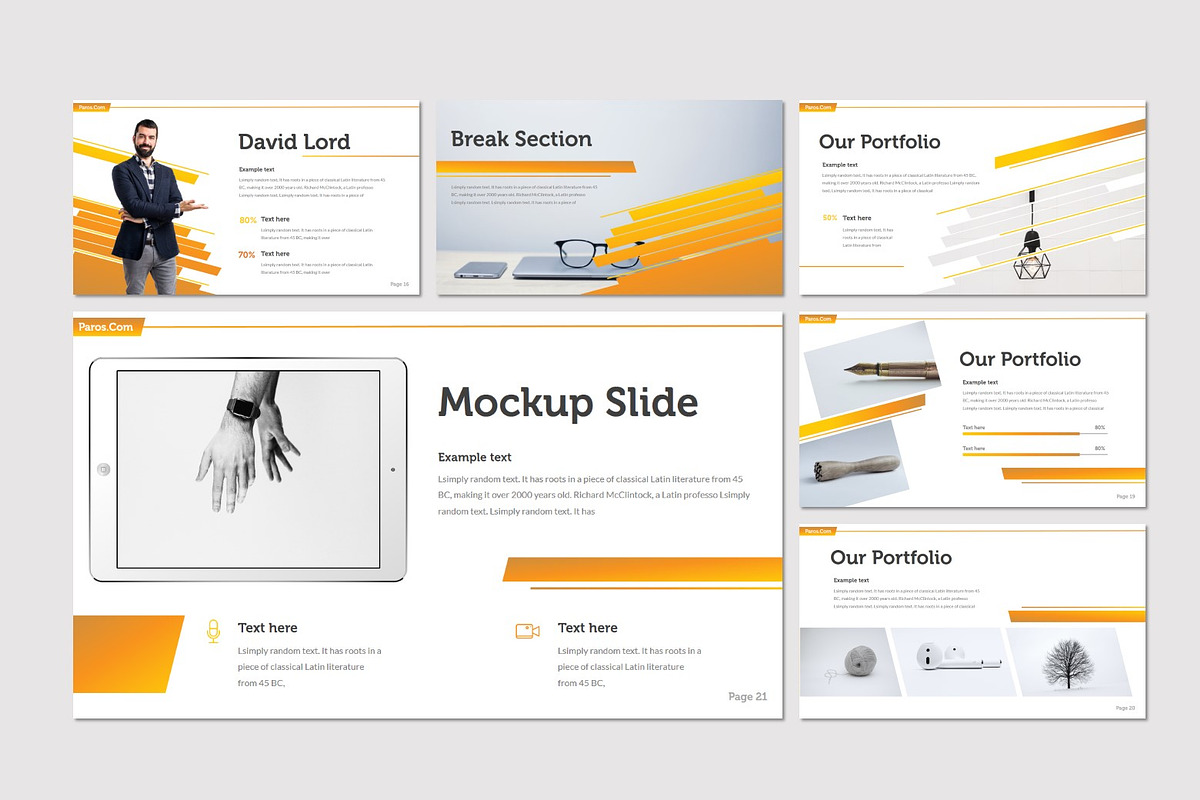 Paros - Powerpoint Template, a Presentation Template by inspirasign