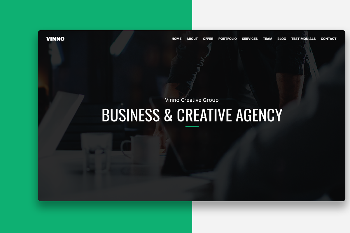 Vinno - Multipurpose Business & Corp, a Bootstrap Template by Restart Technology Shop (Photo 2 of 2)