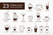 Coffee Cups Icons, an Object Graphic by Sonya Illustrations (Thumbnail 1 of 5)