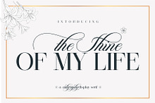 The Shine Of My Life Font Duo