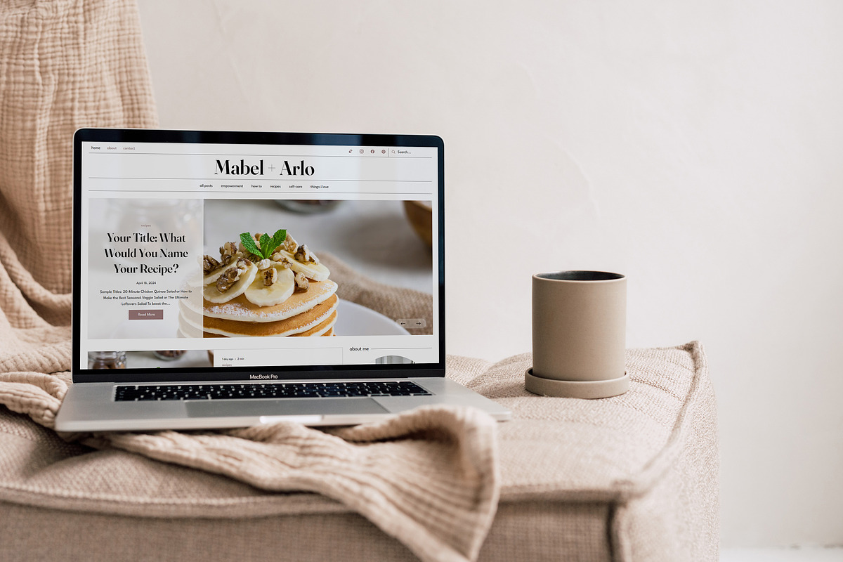 Mabel + Arlo Wix Template, a Wix Template by Girl Boss From Home (Photo 2 of 8)