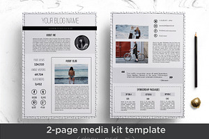 Elegant 2-page Media Kit Template