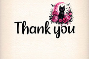 Pink Dark Halloween Cottagecore PNG, a Seasonal Illustration by Designworld (Thumbnail 6 of 6)