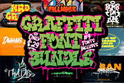 Graffiti Font Bundle - SALE! 90% OFF, a Font by Prioritype Co (Thumbnail 1 of 11)