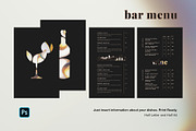 Bar Drinks Menu, a Flyer Template by BigWeek (Thumbnail 2 of 4)