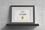A4 Passe Partout Certificate Mockup, an Advertising Mockup by DesignRushMarket (Thumbnail 10 of 13)