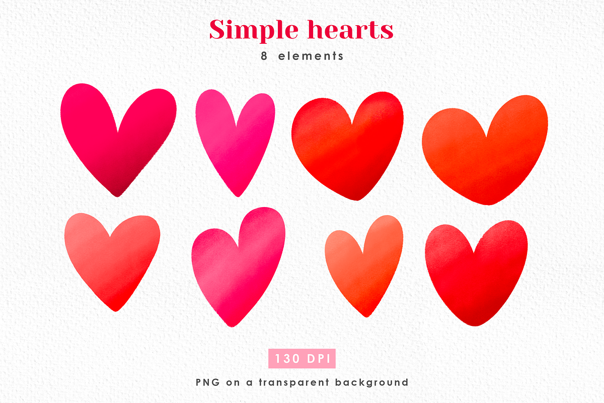 Valentines day clipart, red love art, an Illustration by Harmony Draws (Photo 4 of 7)