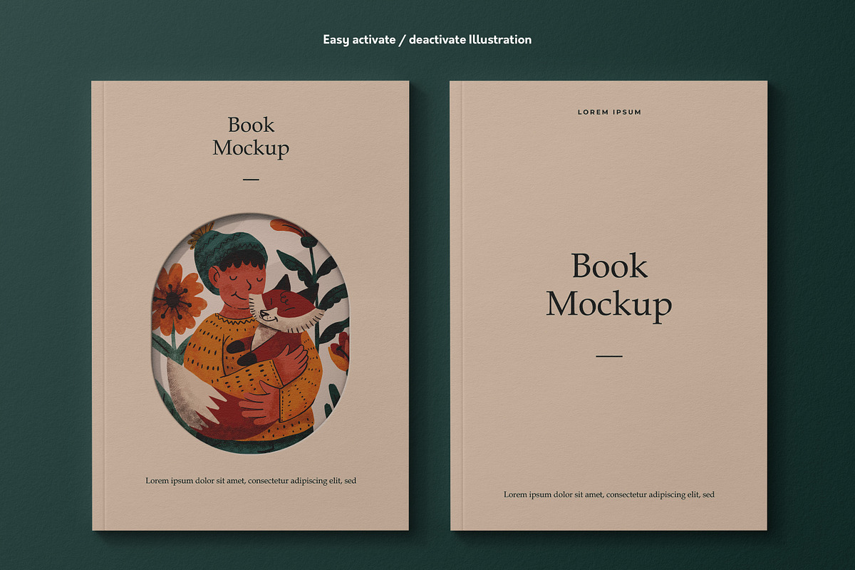 Hard Cover Book Mockup Kit, a Books & Magazine Mockup by Catkie - Digital Art (Photo 3 of 10)