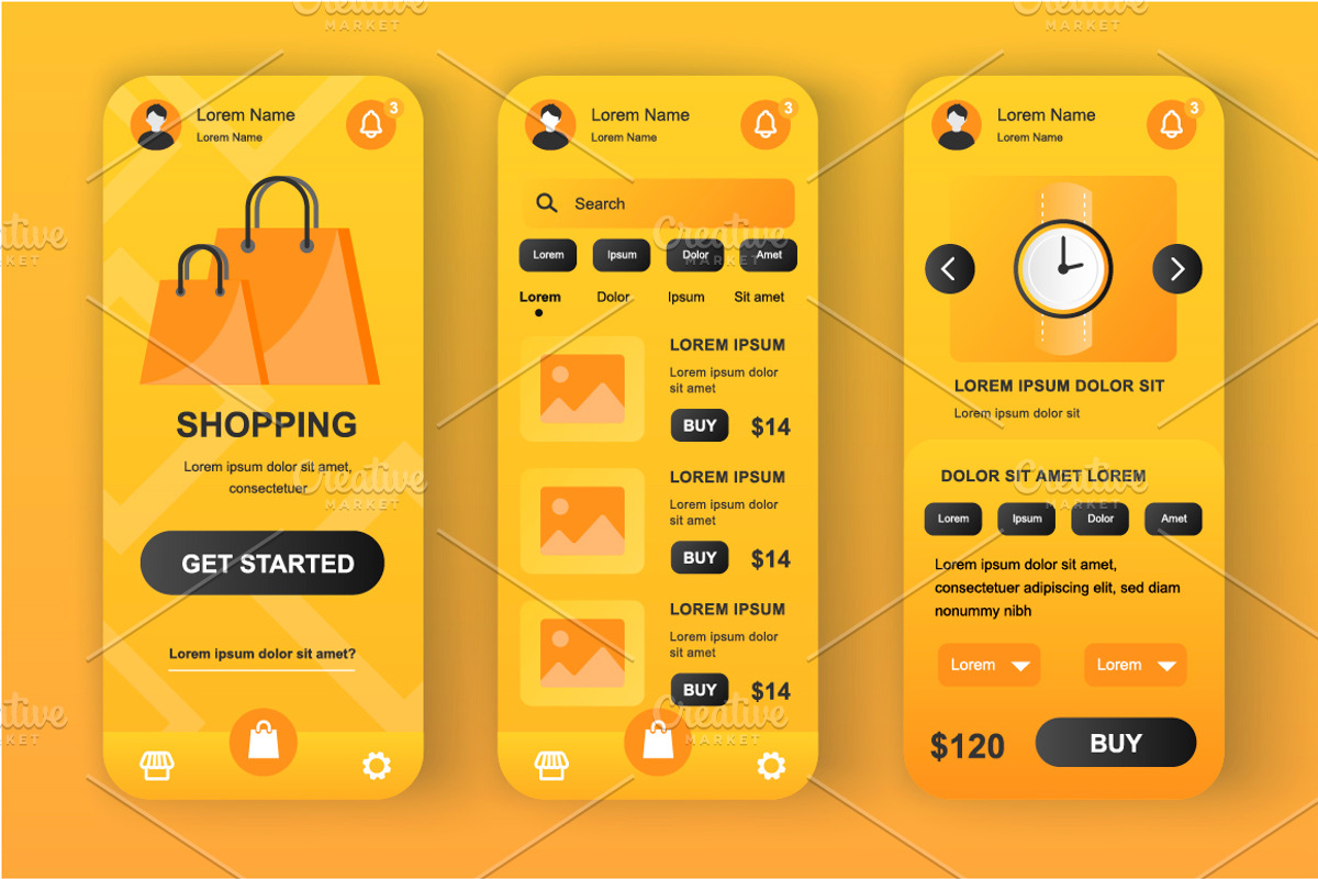 Unique Mobile App UI Kit, an App Template by alexdndz (Photo 26 of 36)