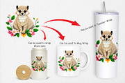 Weasel Embroidery Clipart, a Graphic by Artnoy (Thumbnail 4 of 5)