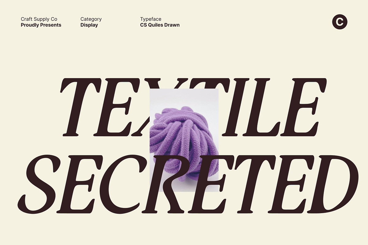 CS Quiles Drawn, a Serif Font by Craft Supply Co. (Photo 6 of 8)