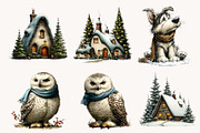 North Pole Clipart Bundle, a Seasonal Illustration by Designworld (Thumbnail 6 of 11)