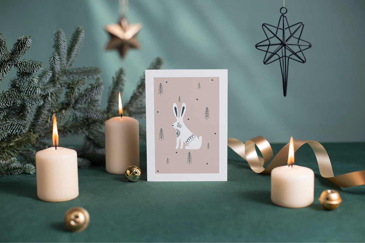 Hand Drawn Christmas Cards Bundle, a Card Template by maaariabouvier (Photo 9 of 19)