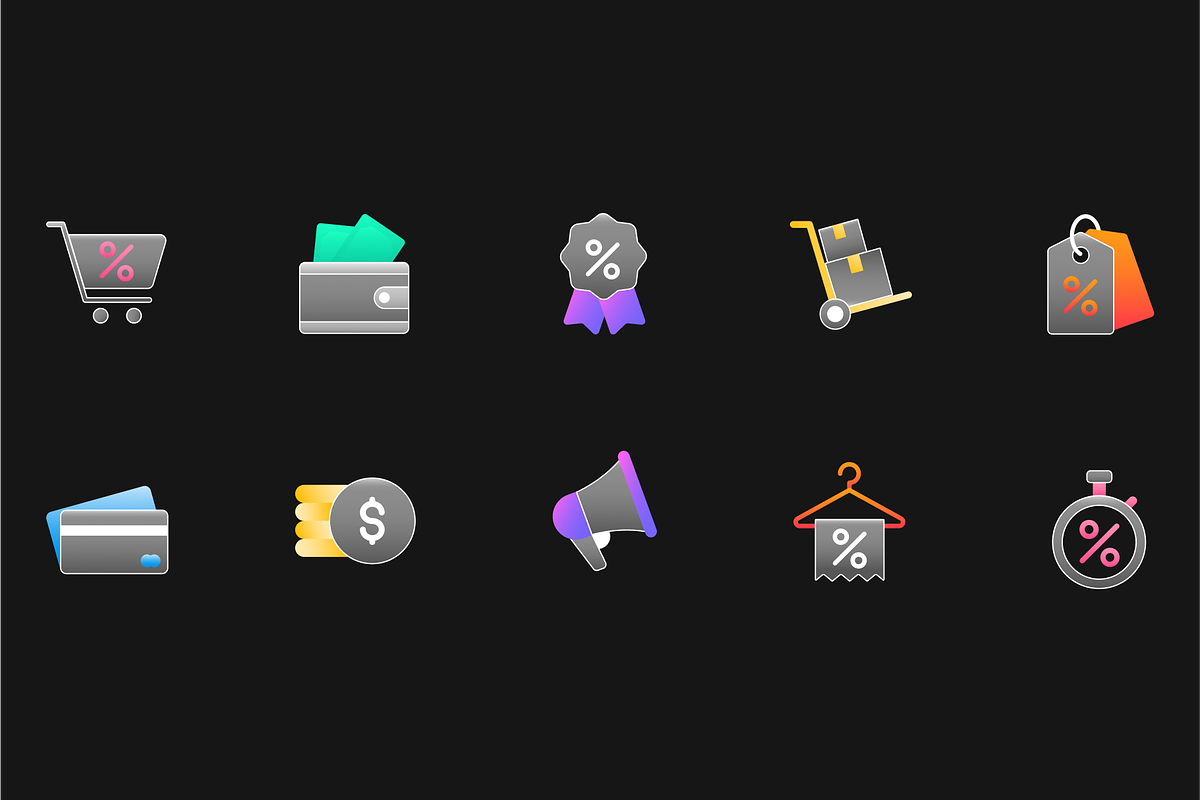20 Sales & Commerce Icon pack, an Object Graphic by Premast (Photo 3 of 3)