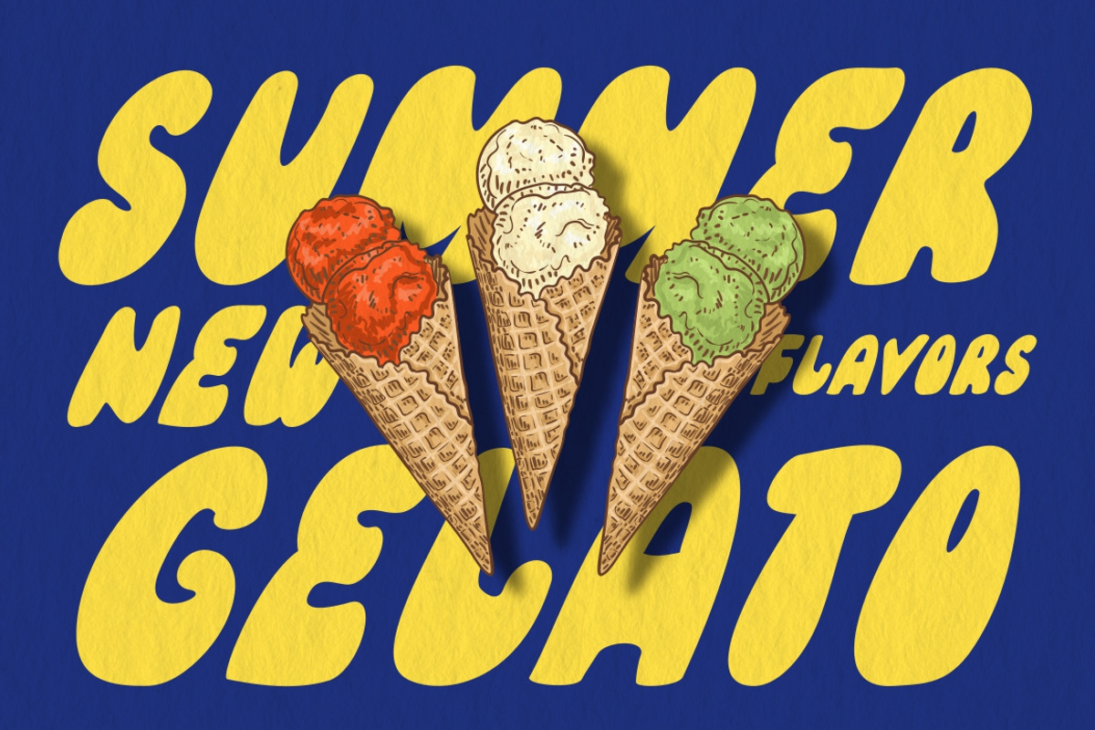 Quick Takeaway fast food fonts, a Sans Serif Font by Fat Hamster (Photo 1 of 17)