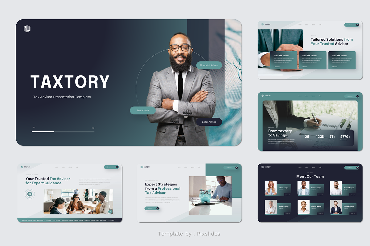 Tax Advisor Keynote, a Presentation Template by Pixslides (Photo 2 of 7)