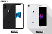 All iPhone Flat Vector MockUp, an iPhone Mockup by Alex_Yanko (Thumbnail 8 of 8)