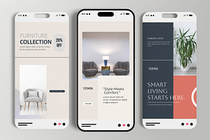 Modern Furniture Social Media Story, a Social Media Template by MightyDesign