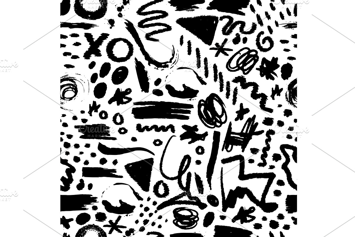 Seamless background hand made, an Illustration by Nenahliadava Design