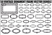 Vintage Ornament Frame Vector Bundle, an Illustration by Creativeshirt (Thumbnail 1 of 51)