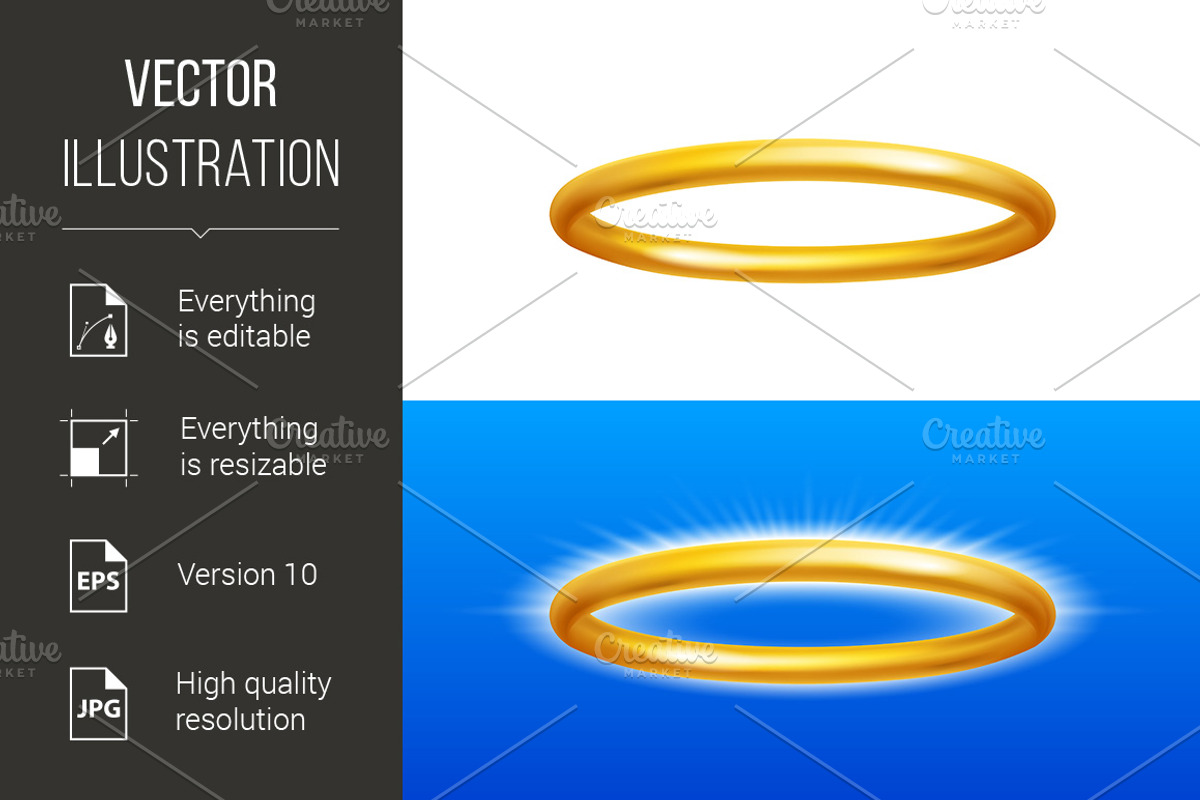Angel Rings, a Background Graphic by DvargShop