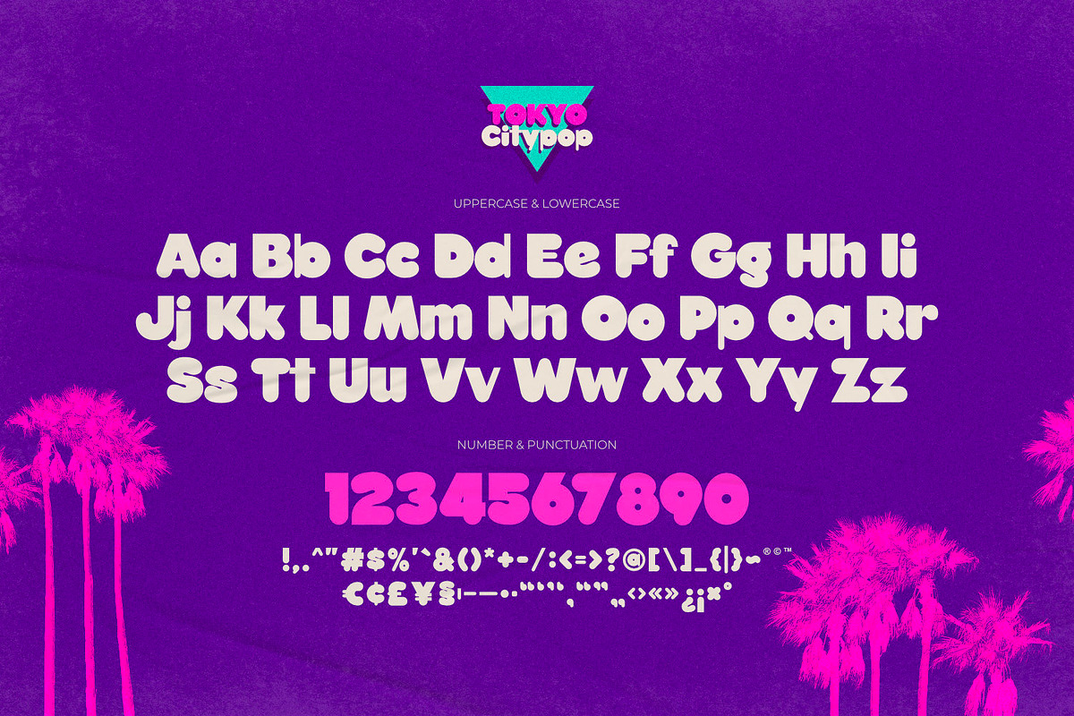 Tokyo City Pop - Retro Pop Font, a Symbol Font by ikiiko (Photo 6 of 7)