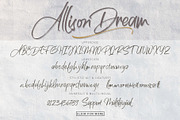 Allison Dream, a Script Font by Rochart (Thumbnail 9 of 11)
