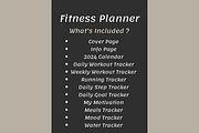 Fitness Planner, Weight Loss Journal, a Print Template by POC Digital (Thumbnail 3 of 7)